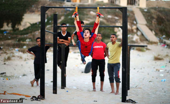 تصاویر/ کودک عنکبوتی غزه