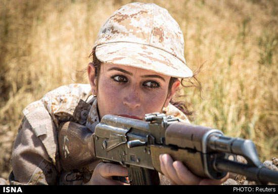 زنانی که با داعش می‌جنگند! +عکس