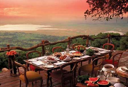 ستوران گرونگورو کرتر لاج،تانزانیا یکی از بهترین رستوران های دنیا