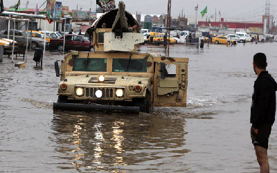 باران های شدیددربغداد,شهر بغداد,هواشناسی