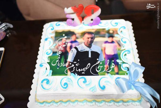 عکس: کیک تولد مربی لیگ برتری
