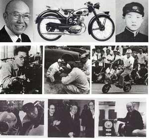 زندگی نامه سوئی شیرو هوندا,زندگینامه موسس شرکت هوندا,تاریخچه شركت موتورسیكلت‌ سازی هوندا