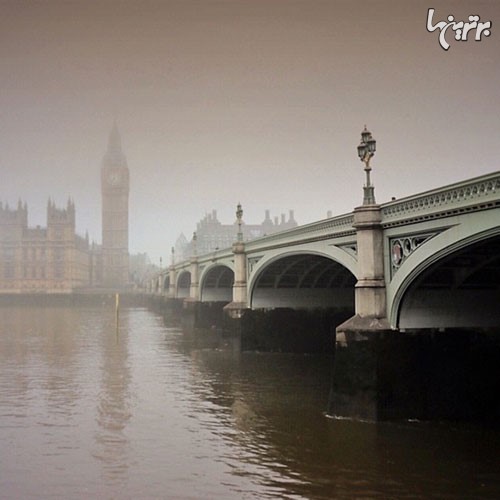 زیبایی اثیری لندن در مه