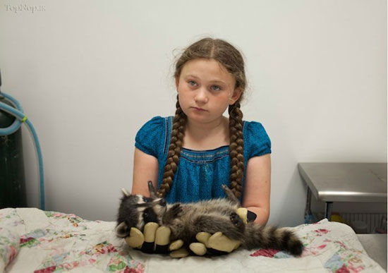 آملیا، دختری عاشق حیوانات +عکس