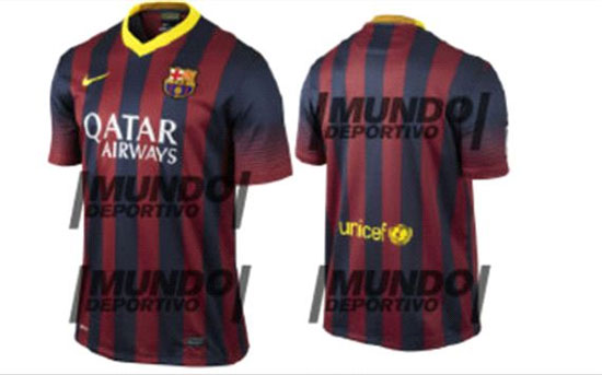 پیراهن جدید بارسلونا برای فصل 14-2013
