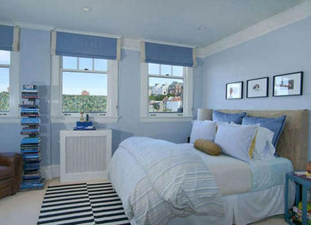 روانشناسی رنگ آبی اتاق خواب،بهترین رنگ اتاق خواب