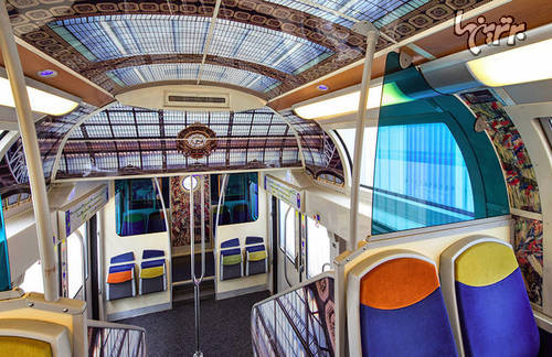 تزئین قطار عمومی پاریس با هنر امپرسیونیست