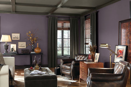 تصاویر دکوراسیون بنفش, استفاده از رنگ بنفش در خانه
