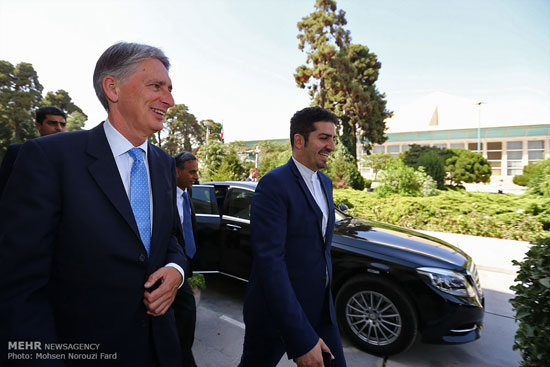 عکس: دیدار وزیر امور خارجه انگلیس با رئیس مجلس شورای اسلامی