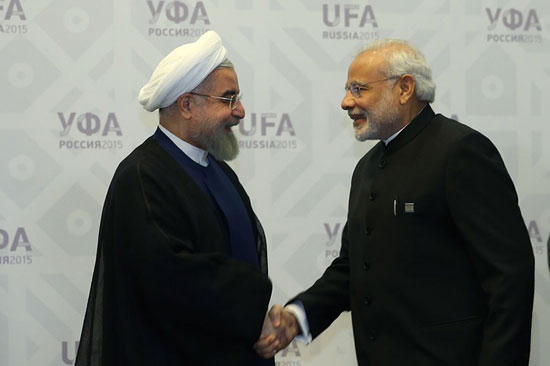 دیدار روحانی و نخست وزیر هند(عکس)