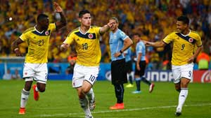 اخبار ,اخبار ورزشی ,نتیجه بازی تیم‌های کلمبیا و اروگوئه