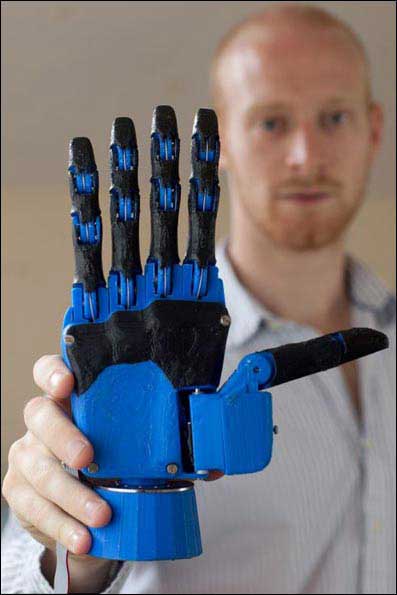 ساخت دست مصنوعی در 8 ساعت با چاپگر