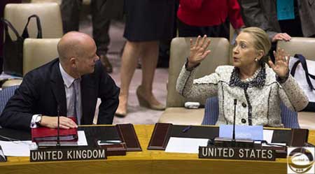 سوتی عجیب هیلاری کلینتون در سازمان ملل 