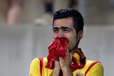 اخبار,>گریه بازیکنان ایران بعد از حذف از جام‌ملت‌ها‌