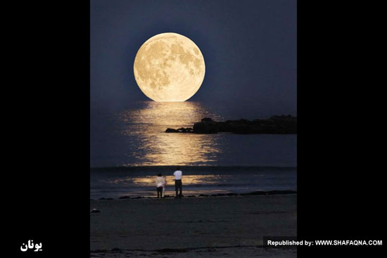 تصاویری زیبا از ماه در کشورهای مختلف