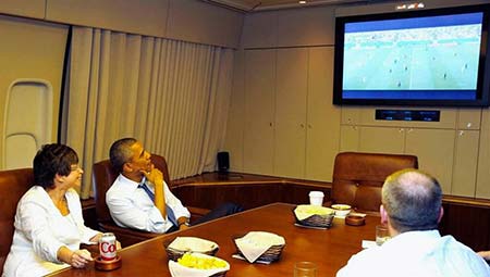 اخبار,اوباما در حال تماشای فوتبال آمریکا