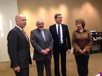 نشست 4جانبه وزیران خارجه ایران،آلمان،انگلیس و اشتون