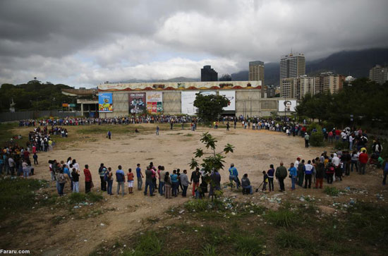 (تصاویر) صف خرید مایحتاج زندگی در ونزوئلا