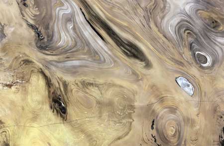 فضانوردان , تصاویر فضایی از زمین,دشت کویر، ایران