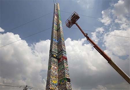 اخبار,اخبار گوناگون,ساخت بلندترین برج لگویی,تصاویر بزرگترین برج لگویی