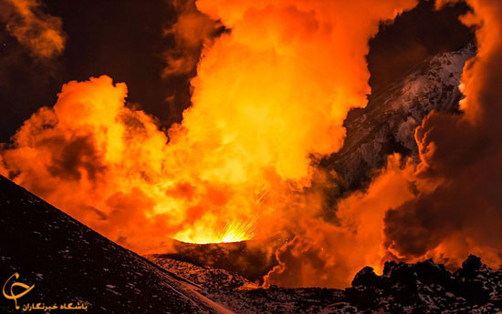 تصاویر: رودخانه ای از آتش