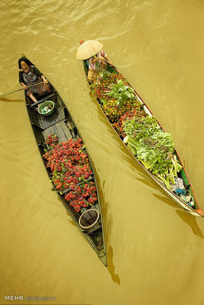 بازارچه های شناور در اندونزی‎