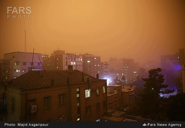 عکس: طوفان تهران را با خود برد!