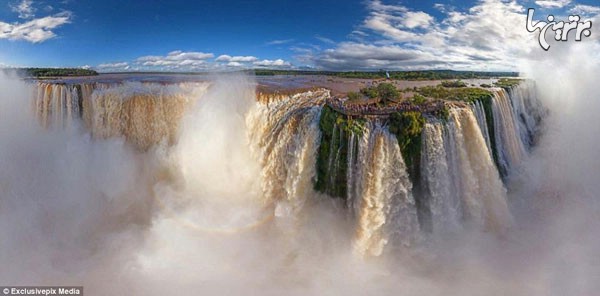 آبشار زیبای «ایگووازو» در مرز برزیل و آرژانتین