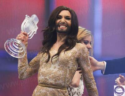 اخبار , اخبار فرهنگی,تصاویر عجیب کونچیتا راست,برنده مسابقات موسیقی یورو ویژن