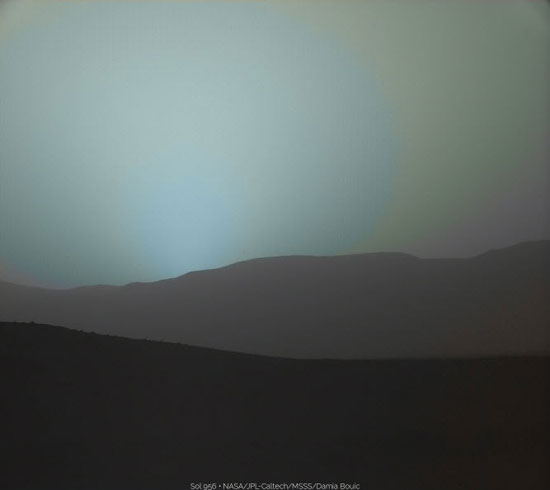 عکس‌های جدید و بسیار زیبایی از غروب خورشید در مریخ منتشر شد