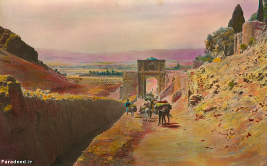 «دروازه قرآن» پیش از تخریب در عصر رضاشاه