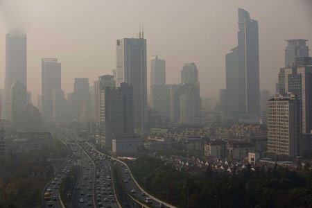 آلودگی هوای چین,اخبار,اخبار گوناگون,تصاویری از آلودگی هوای چین