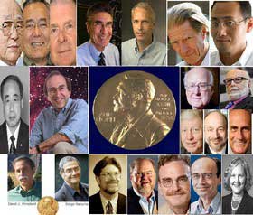 برندگان جوایز نوبل,گروههای علمی برنده جایزه نوبل