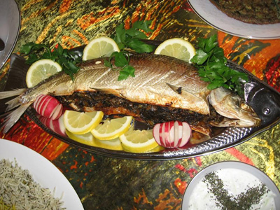 روش پخت ماهی سفید,ماهی پلو شب عید