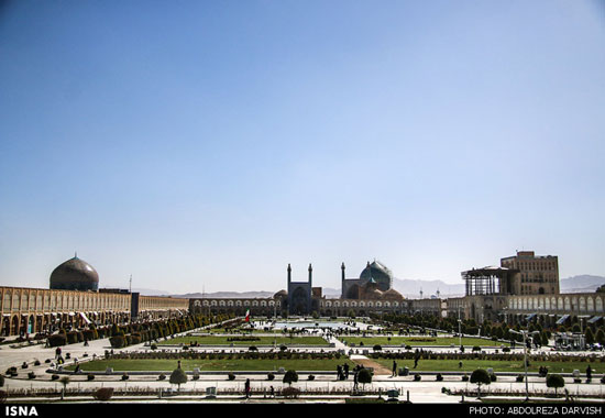 آن روی دیگر میدان امام اصفهان (عکس)
