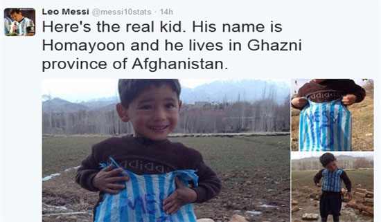 گمشده «مسی» سر از افغانستان درآورد