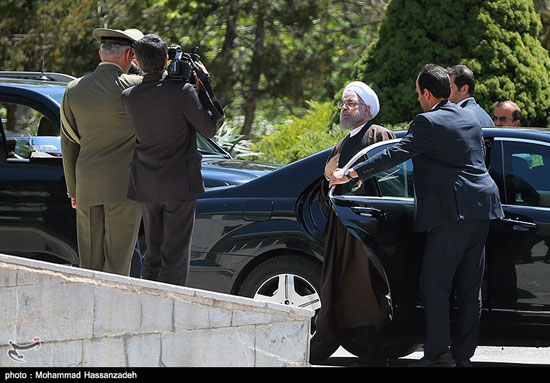 عکس: استقبال روحانی از اردوغان در سعدآباد