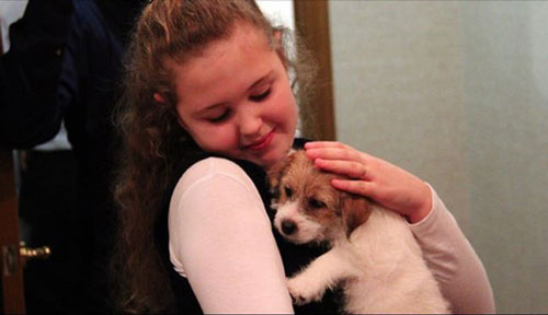 هدیه پوتین به دختر 11 ساله روس +عکس