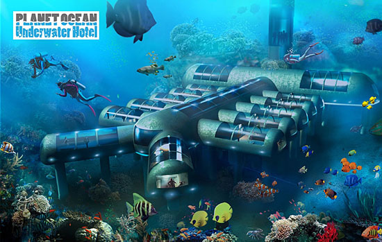 شش ساختمان شگفت‌انگیز در زیر آب را ببینید