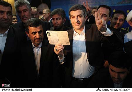 نذر احمدی نژاد,پیروزی مشایی در انتخابات