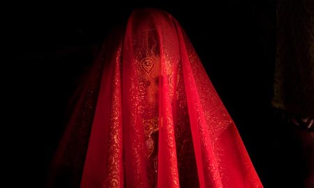 یک عروس در سرینگر کشمیر
