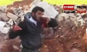 خوردن قلب سرباز سوری توسط فرمانده سلفی