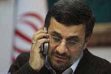 اطلاعیه دفتر رییس‌ جمهور,تماس تلفنی احمدی‌نژاد