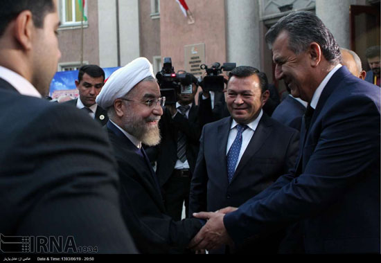 حضور روحانی در مرکز آکادمی تاجیکستان