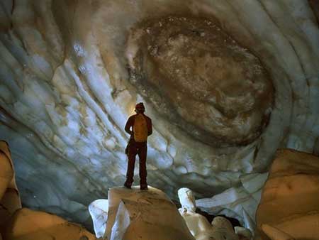 تصاویر غار یخی چما,زیباترین غارهای ایران
