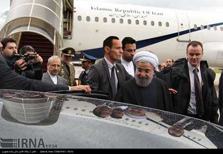 اخبار,اخبار سیاست  خارجی  , ورود روحانی به پاریس 