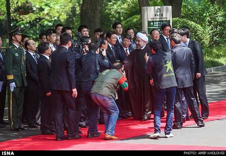 اخبار,اخبار سیاست خارجی ,مراسم استقبال رسمی از روحانی در چین