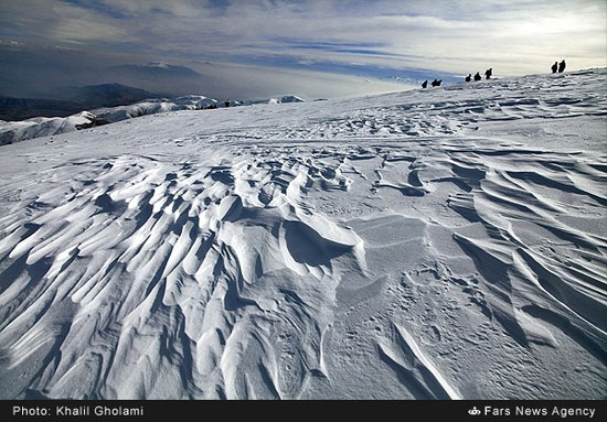 طبیعت زمستانی کوه میشو در شمال غربی تبریز