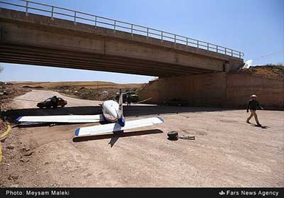 اخبار,اخبار حواد ث,سقوط هواپیمای آموزشی در قزوین