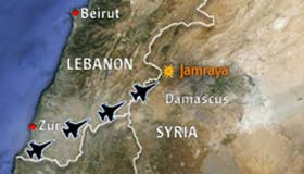 حمله به دمشق,حمله اسرائیل به سوریه